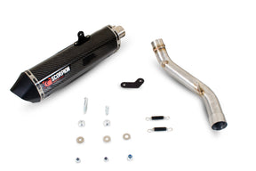 Kawasaki Z 800 (2013–2016) Scorpion Exhaust Serket Parallel Slip-on - Carbon Fibre
