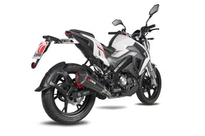 Keeway RKF 125 Euro 4 model (2019-2021) SCORPION Exhaust Serket Taper Full System – Carbon Fibre