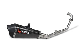 Keeway RKF 125 Euro 4 model (2019-2021) SCORPION Exhaust Serket Taper Full System – Carbon Fibre