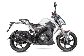 Keeway RKF 125 Euro 4 model (2019-2021) SCORPION Exhaust Serket Taper Full System – Carbon Fibre