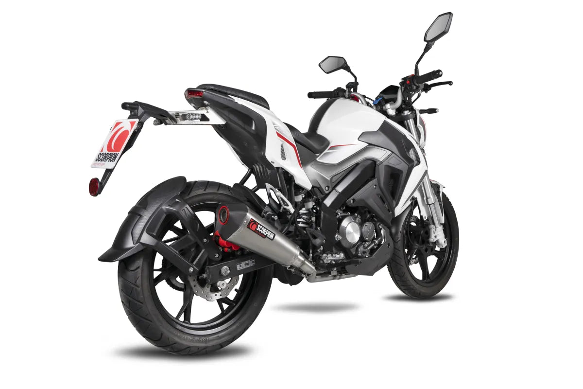 Keeway RKF 125 Euro 4 model (2019-2021) SCORPION Exhaust Serket Taper Full System – Titanium