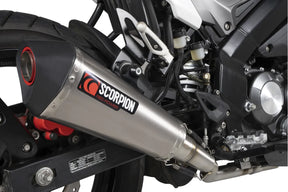 Keeway RKF 125 Euro 4 model (2019-2021) SCORPION Exhaust Serket Taper Full System – Titanium