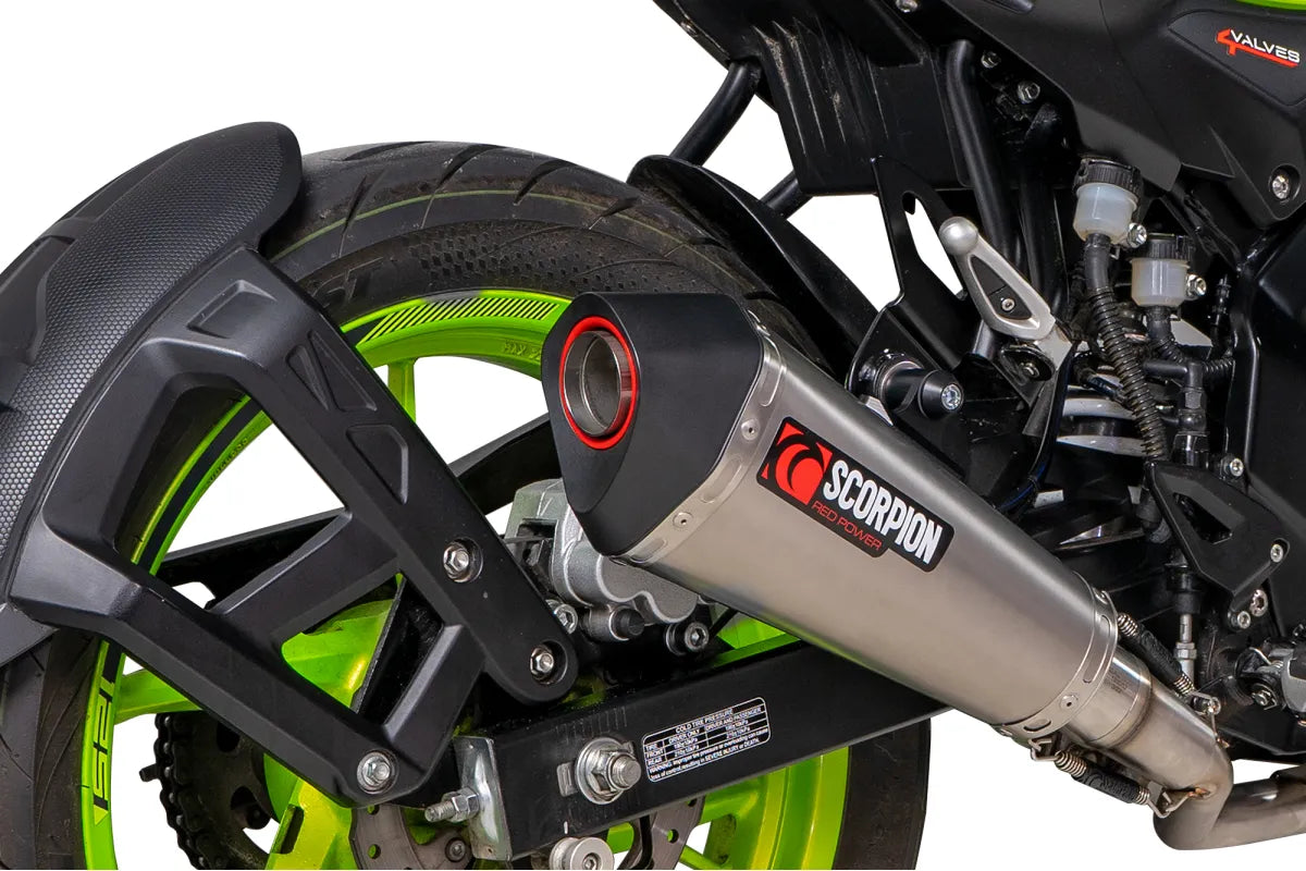 Keeway RKF 125 Euro 5 model (2021-2026) SCORPION Exhaust Serket Taper Full System – Titanium