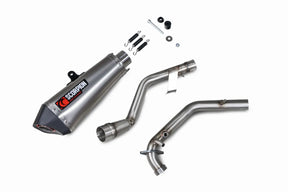 Keeway RKF 125 Euro 5 model (2021-2026) SCORPION Exhaust Serket Taper Full System – Titanium