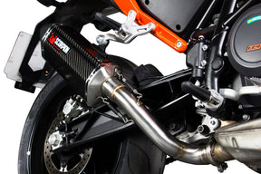 KTM Duke 690 (2012–2016) Scorpion Exhaust Serket Parallel Slip-on - Carbon Fibre