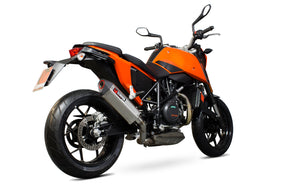 KTM Duke 690 (2012–2016) Scorpion Exhaust Serket Parallel Slip-on - Brushed Stainless