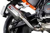 KTM Duke 690 (2012–2016) Scorpion Exhaust Serket Parallel Slip-on - Brushed Stainless