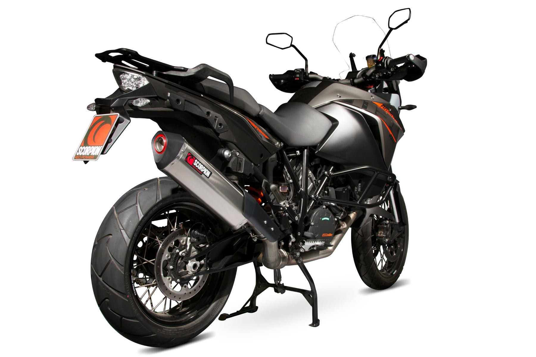 KTM Adventure 1190 (2013–2016) Scorpion Exhaust Serket Parallel Slip-on - Brushed Stainless