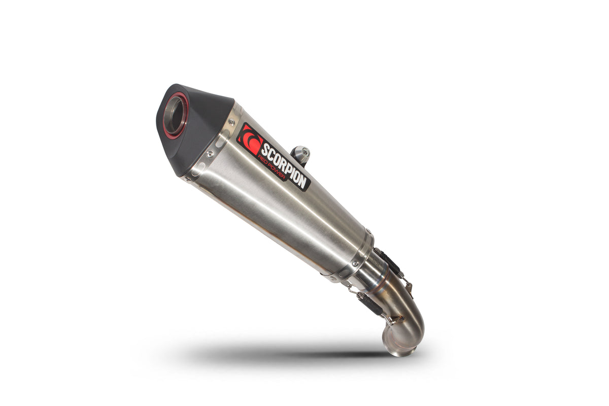 KTM Duke 390 (2017–2020) Scorpion Exhaust Serket Taper Slip-on - Brushed Stainless