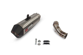 KTM Duke 390 (2017–2020) Scorpion Exhaust Serket Taper Slip-on - Brushed Stainless