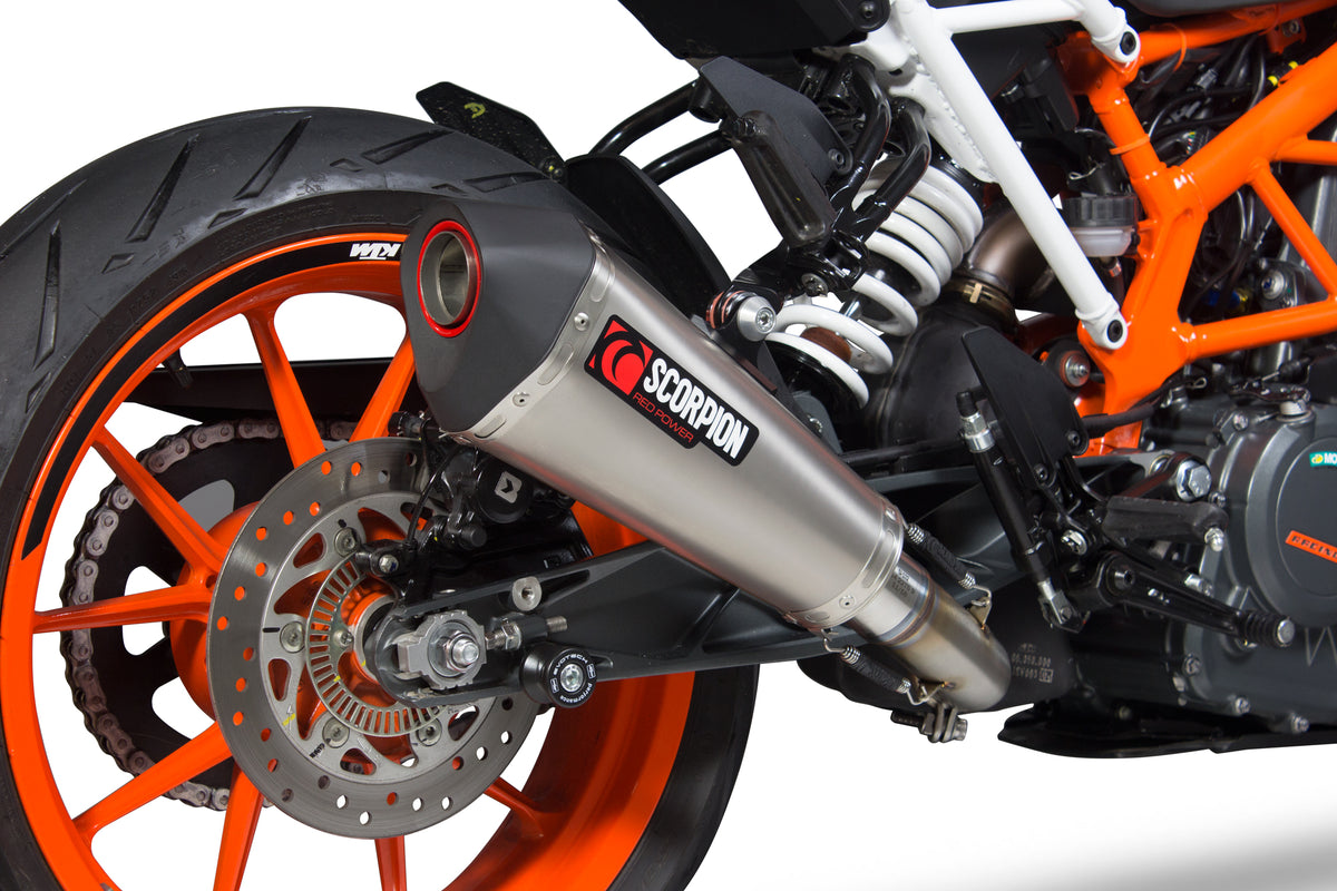 KTM Duke 390 (2017–2020) Scorpion Exhaust Serket Taper Slip-on - Titanium