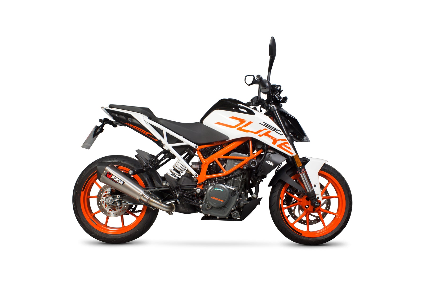 KTM Duke 390 (2017–2020) Scorpion Exhaust Serket Taper Slip-on - Titanium