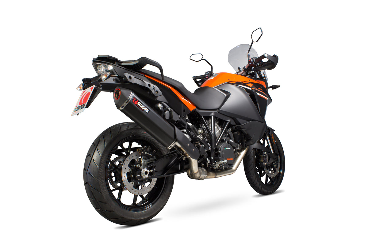 KTM Adventure 1090 (2017–2020) Scorpion Exhaust Serket Parallel Slip-on - Black Ceramic