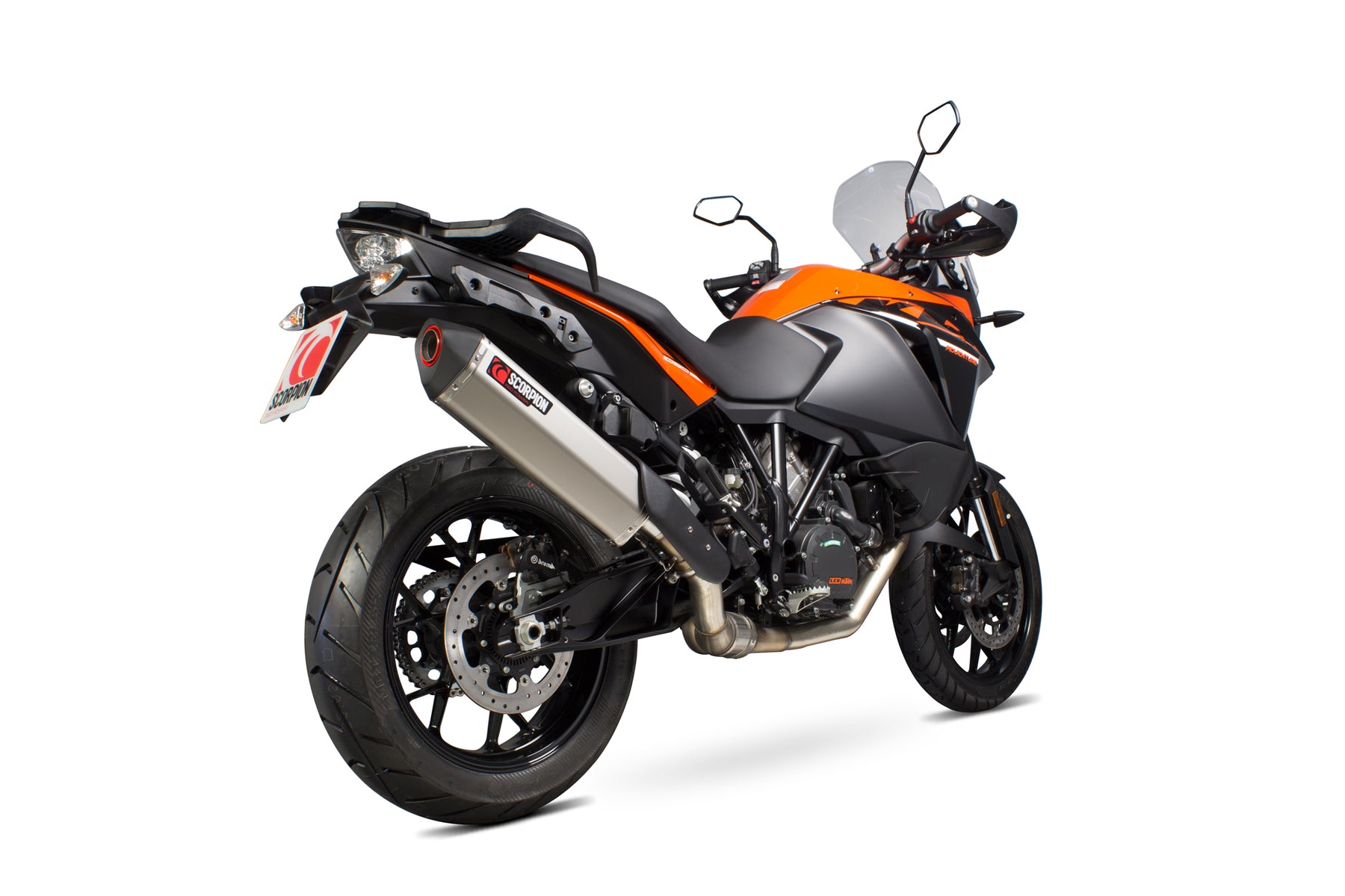 KTM Adventure 1090 (2017–2020) Scorpion Exhaust Serket Parallel Slip-on - Titanium