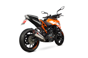 KTM Duke 125/200 (2011–2016) Scorpion Exhaust Serket Taper Slip-on - Brushed Stainless