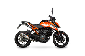 KTM Duke 125/200 (2011–2016) Scorpion Exhaust Serket Taper Slip-on - Brushed Stainless