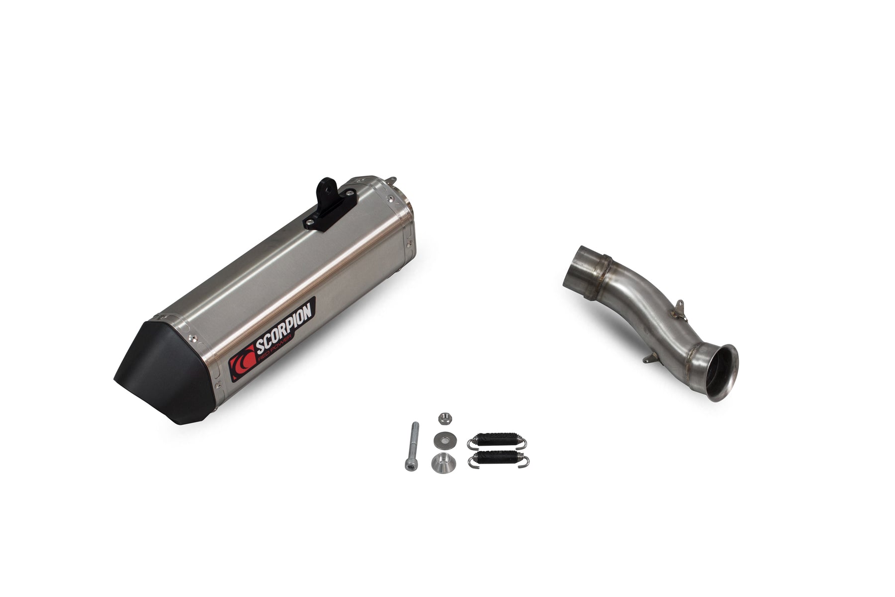 KTM Duke 790 (2018–2020) Scorpion Exhaust Serket Parallel Slip-on - Brushed Stainless