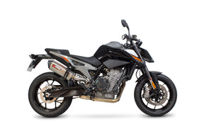 KTM Duke 790 (2018–2020) Scorpion Exhaust Serket Parallel Slip-on - Brushed Stainless