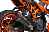 KTM RC 390 (2017–2021) Scorpion Exhaust Serket Taper Slip-on - Carbon Fibre