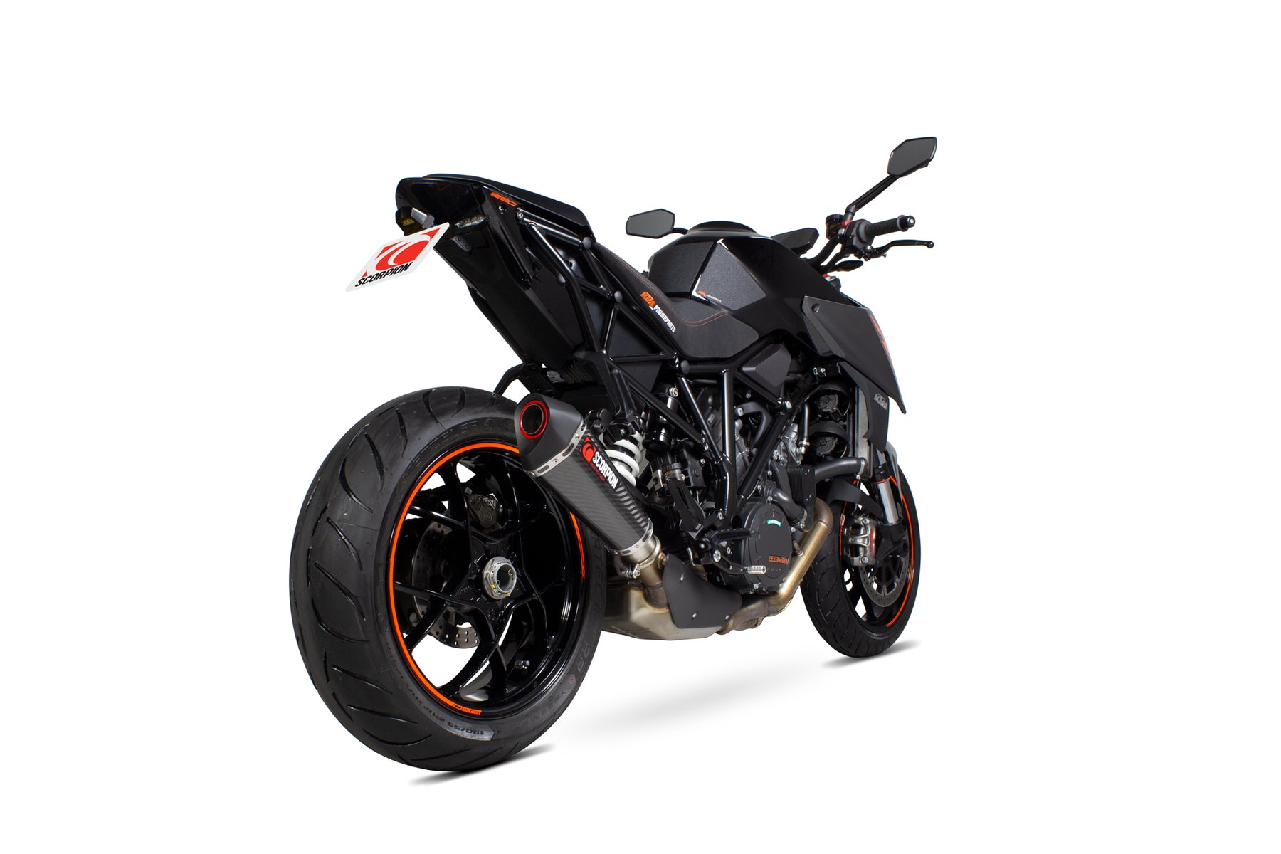 KTM Duke Super R (2014–2019) Scorpion Exhaust Serket Taper Slip-on - Carbon Fibre