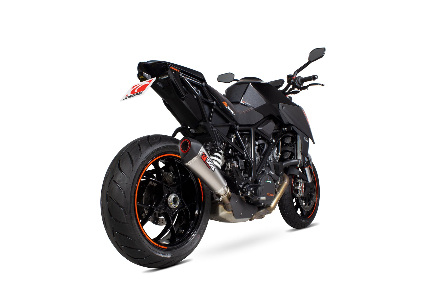 KTM Duke Super R (2014–2019) Scorpion Exhaust Serket Taper Slip-on - Titanium