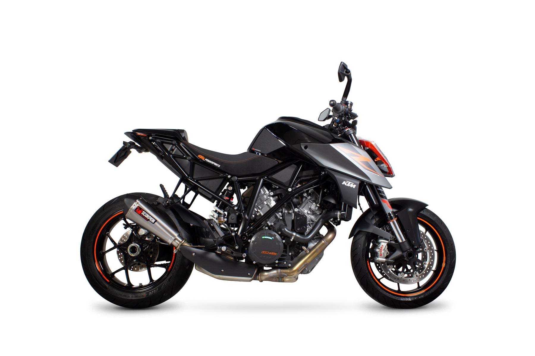 KTM Duke Super R (2014–2019) Scorpion Exhaust Serket Taper Slip-on - Titanium