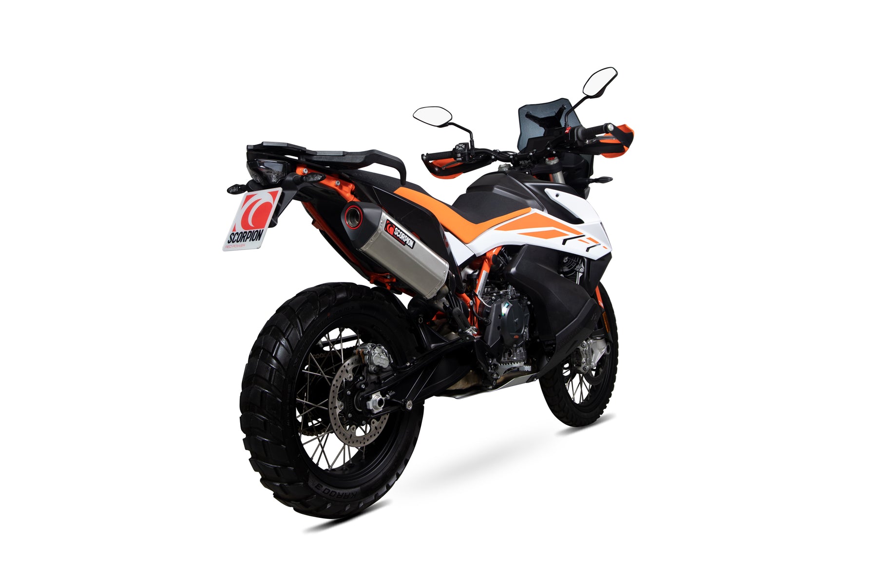 KTM Adventure 790 inc R (2019–2020) Scorpion Exhaust Serket Parallel Slip-on - Brushed Stainless
