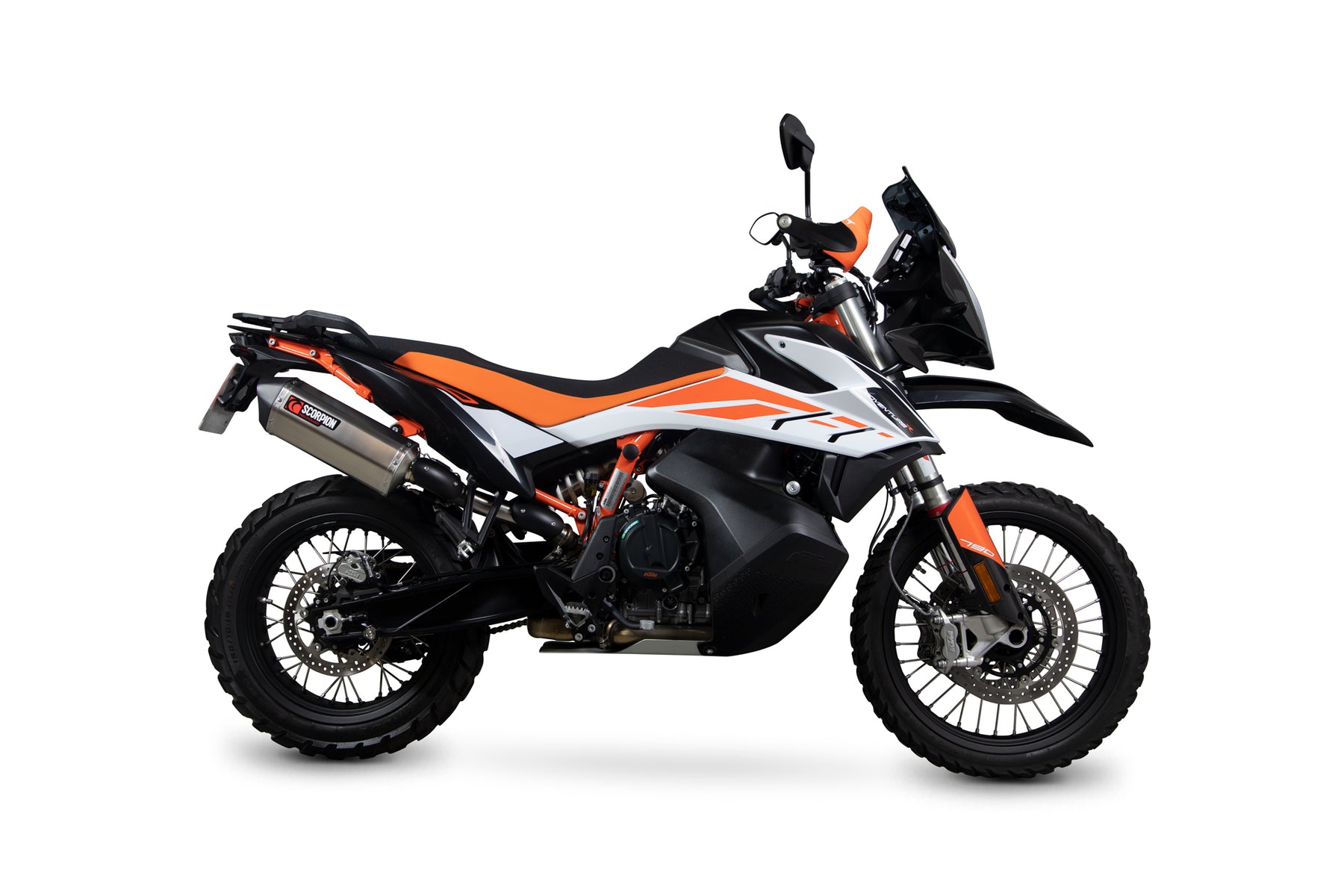 KTM Adventure 790 inc R (2019–2020) Scorpion Exhaust Serket Parallel Slip-on - Titanium