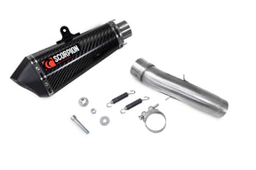 KTM Duke 390 (2021–2023) Scorpion Exhaust Serket Taper Slip-on - Carbon Fibre