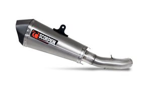 KTM Duke 390 (2021–2023) Scorpion Exhaust Serket Taper Slip-on - Brushed Stainless