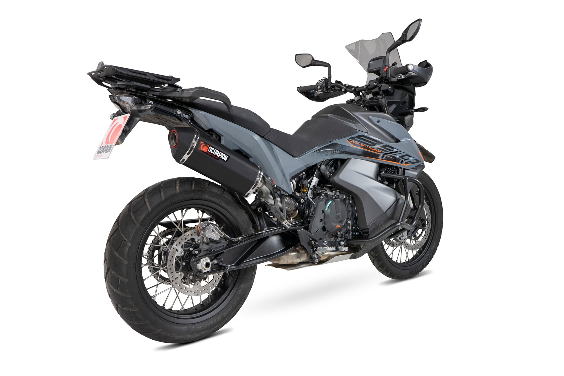 KTM Adventure 890 inc R (2021–2025) Scorpion Exhaust Serket Parallel Slip-on - Black Ceramic
