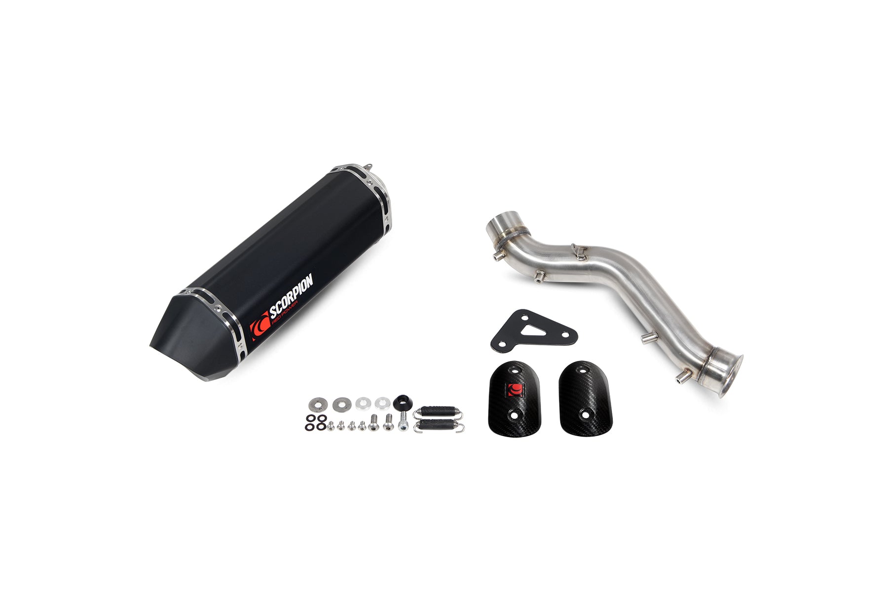 KTM Adventure 890 inc R (2021–2025) Scorpion Exhaust Serket Parallel Slip-on - Black Ceramic