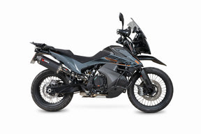 KTM Adventure 890 inc R (2021–2025) Scorpion Exhaust Serket Parallel Slip-on - Black Ceramic