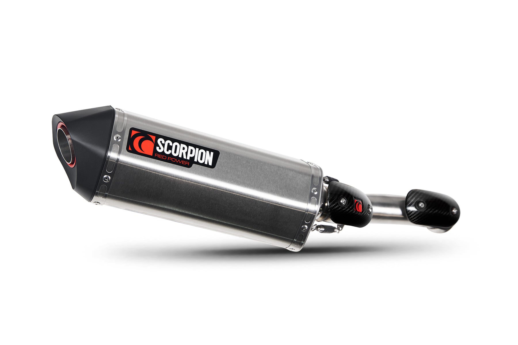 KTM Adventure 890 inc R (2021–2025) Scorpion Exhaust Serket Parallel Slip-on - Brushed Stainless