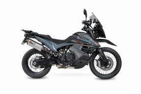 KTM Adventure 890 inc R (2021–2025) Scorpion Exhaust Serket Parallel Slip-on - Brushed Stainless