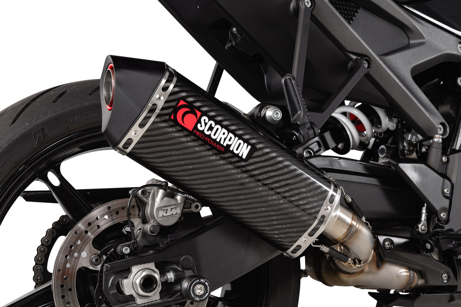 KTM Duke 990 (2024–2025) Scorpion Exhaust Serket Parallel Slip-on - Carbon Fibre