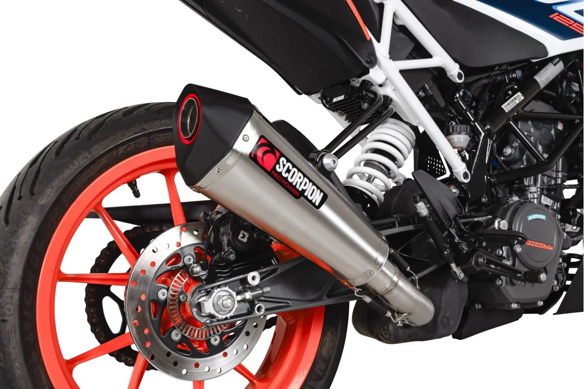 KTM Duke 390 (2013-2016) SCORPION Exhaust Serket Taper 3/4 System – Brushed Stainless Steel