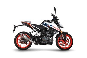 KTM 125 Duke, Euro 5 (2021-2023) SCORPION Exhaust Serket Taper Slip-on – Brushed Stainless Steel