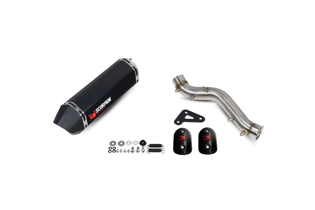 KTM 790 Adventure Euro 5+ (2023-2026) SCORPION Exhaust Serket Parallel Slip-on – Black Ceramic