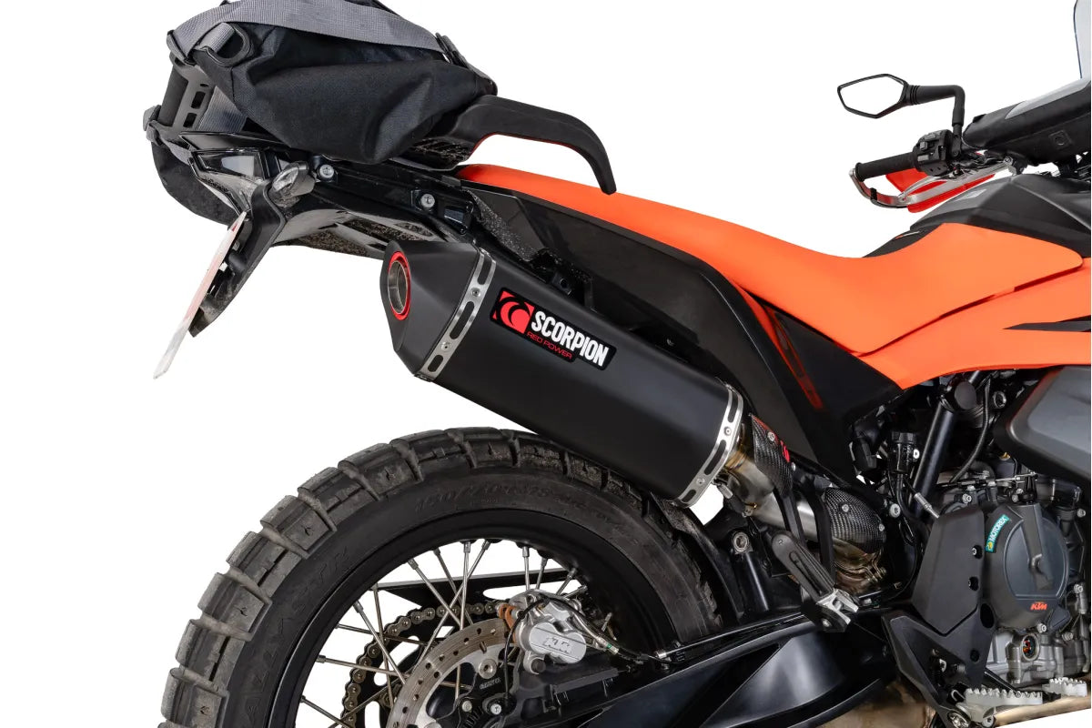 KTM 790 Adventure Euro 5+ (2023-2026) SCORPION Exhaust Serket Parallel Slip-on – Black Ceramic