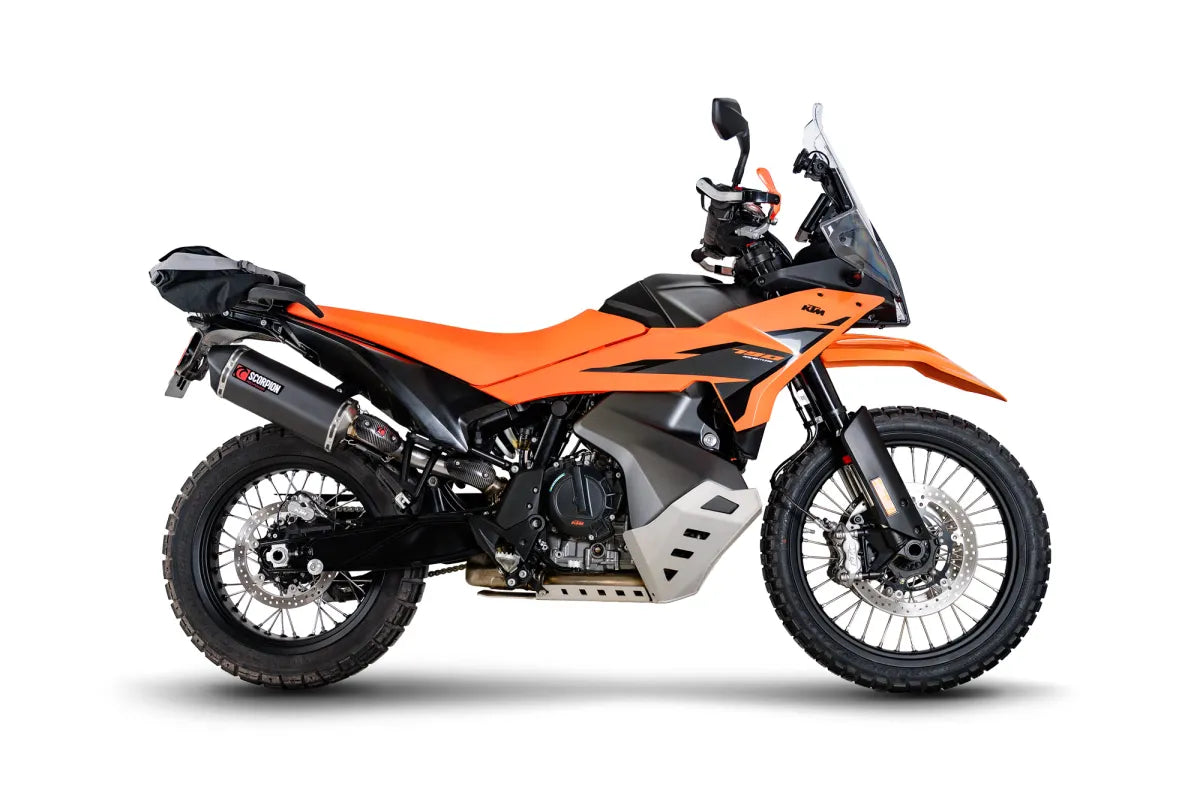 KTM 790 Adventure Euro 5+ (2023-2026) SCORPION Exhaust Serket Parallel Slip-on – Black Ceramic