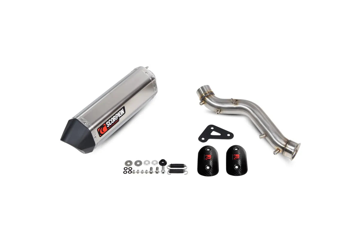 KTM 790 Adventure Euro 5+ (2023-2026) SCORPION Exhaust Serket Parallel Slip-on – Stainless Steel