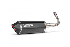 Lambretta V125 Special (2021-2025) SCORPION Performance Exhaust Serket Parallel Slip On – Black Ceramic