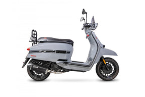 Lambretta V125 Special (2021-2025) SCORPION Performance Exhaust Serket Parallel Slip On – Black Ceramic