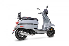Lambretta V125 Special (2021 - 2025) SCORPION Performance Exhaust Serket Parallel Slip On – Brushed Stainless