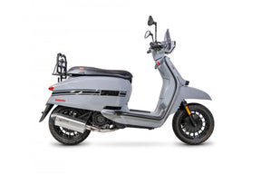 Lambretta V125 Special (2021 - 2025) SCORPION Performance Exhaust Serket Parallel Slip On – Brushed Stainless