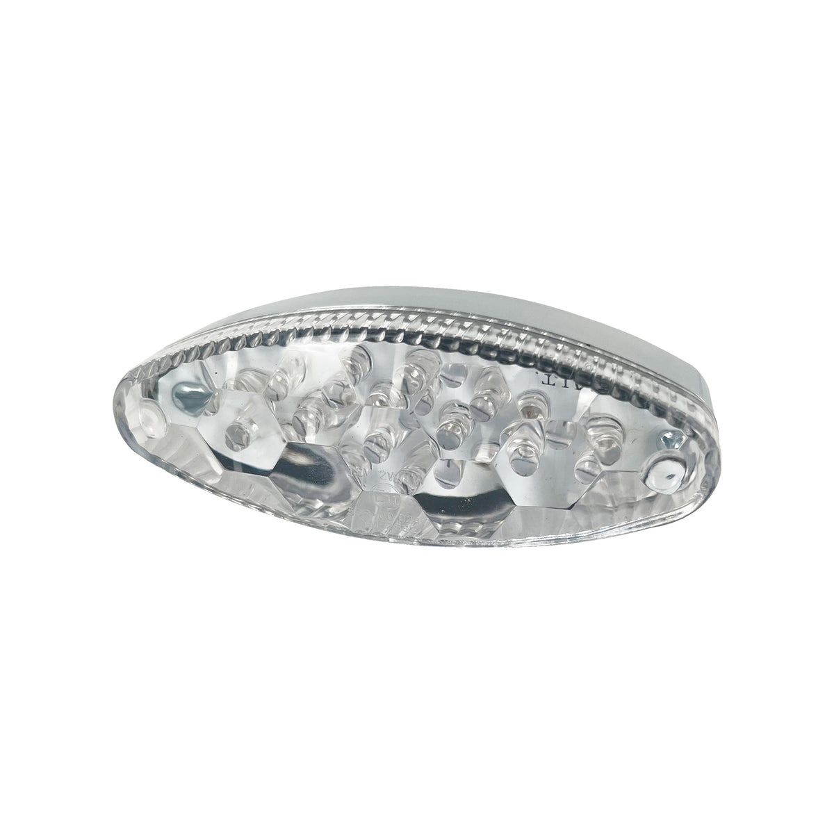 Bike It Tribe LED Rear Light Chrome Base Clear Lens 12V E-Marked - Beedspeed
