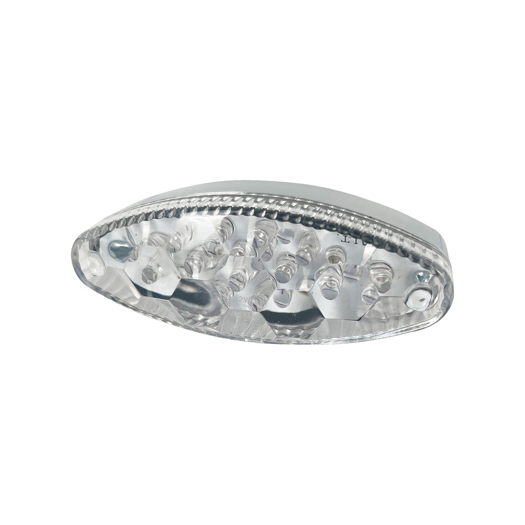 Bike It Tribe LED Rear Light Chrome Base Clear Lens 12V E-Marked - Beedspeed