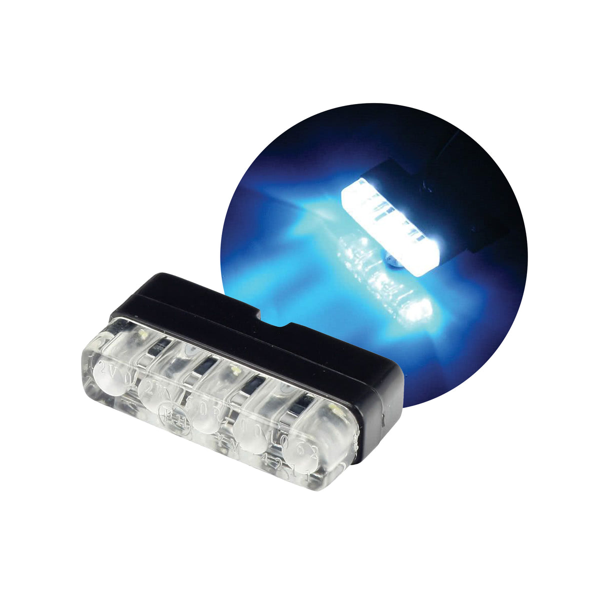 Bike It Micro LED Number Plate Light With Bracket 12V E-Marked Motorcycle - Beedspeed