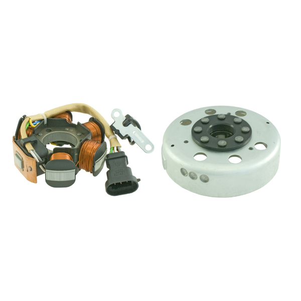 Aprilia Derbi Piaggio Vespa ET2 LX LXV Primavera 50cc Stator Plate and Flywheel - RMS